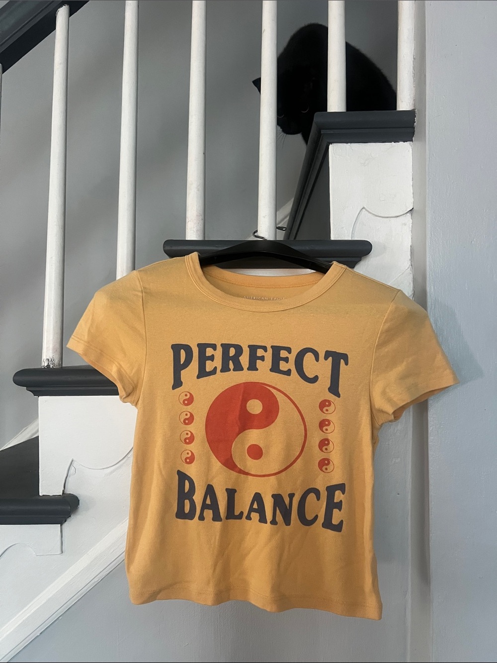 Perfect Balance Yellow Baby Tee